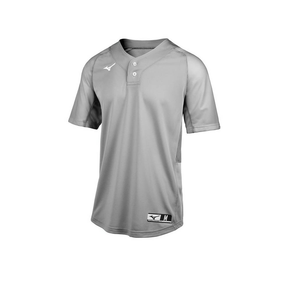 Camisas Mizuno Baseball Aerolite 2-Button - Homem - Cinzentas - CNABR9176